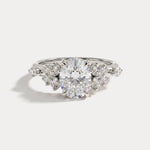 Ilaria丨Oval Cut Lab Diamond Floral Leaf Ring - Rings