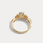 Ilaria丨Oval Cut Lab Diamond Floral Leaf Ring - Rings