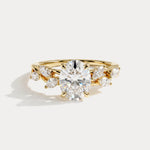Joanne丨Oval Cut Lab-Grown Diamond Vine Wreath Engagement Ring - Rings
