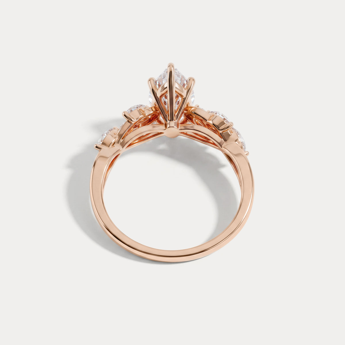 Evelyn丨Marquise Cut Lab Diamond Vine Wreath Ring - Rings