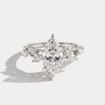 Evelyn丨Marquise Cut Lab Diamond Vine Wreath Ring - Rings