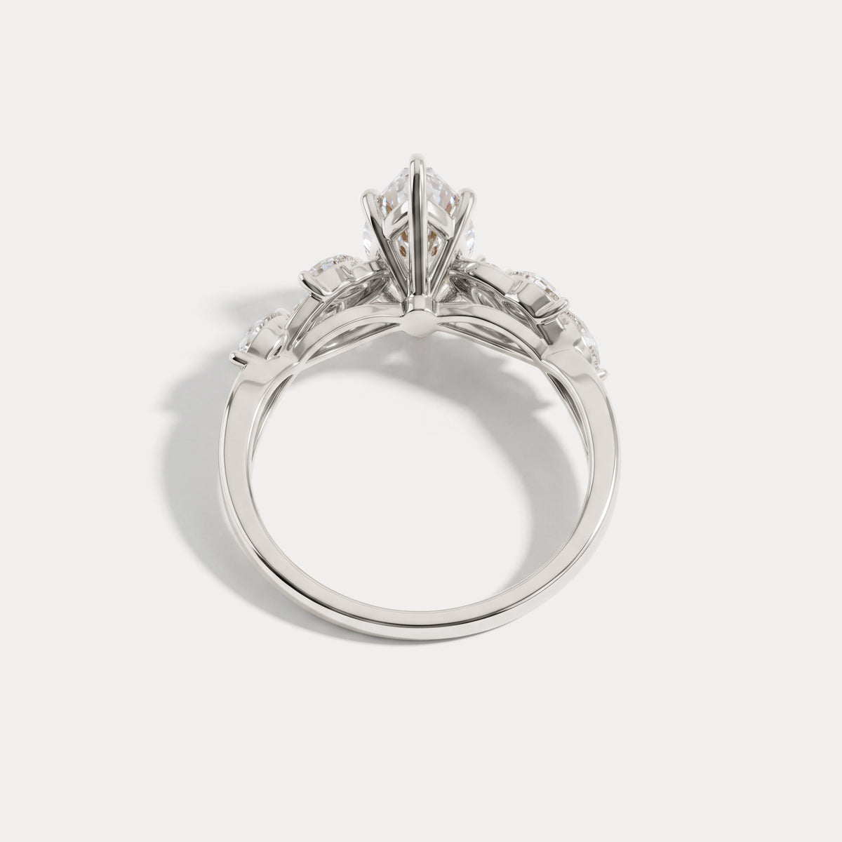 Evelyn丨Marquise Cut Lab Diamond Vine Wreath Ring - Rings
