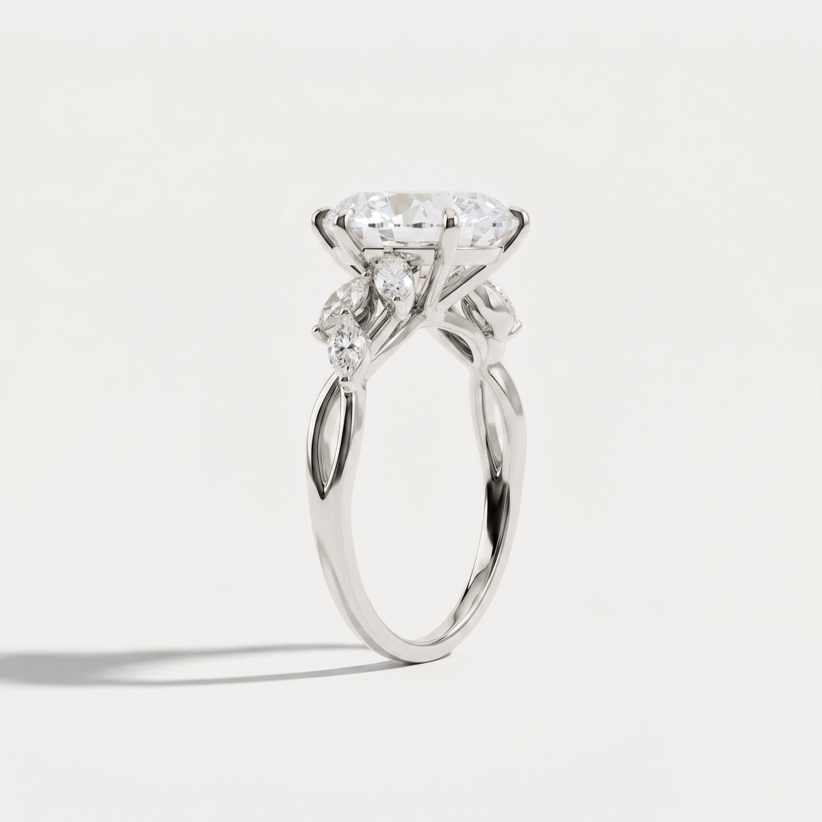 Evelyn丨Marquise Cut Lab Diamond Vine Wreath Ring - Rings