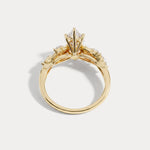 Evelyn丨Marquise Cut Lab Diamond Vine Wreath Ring - Rings