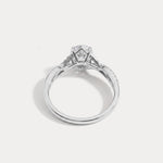 Pascale丨Oval Lab Diamond Twisted Split Shank Pavé Engagement Ring - Rings