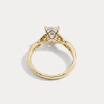 Delaney丨Radiant Lab Diamond Twisted Split Shank Pavé Engagement Ring - Rings