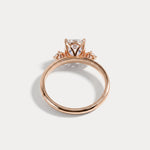 Manon丨Elongated Cushion Lab Diamond Three-Stone Engagement Ring - Rings