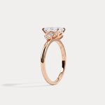 Manon丨Elongated Cushion Lab Diamond Three-Stone Engagement Ring - Rings