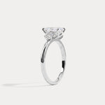 Manon丨Elongated Cushion Lab Diamond Three-Stone Engagement Ring - Rings