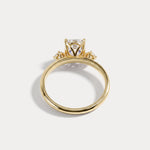 Manon丨Elongated Cushion Lab Diamond Three-Stone Engagement Ring - Rings