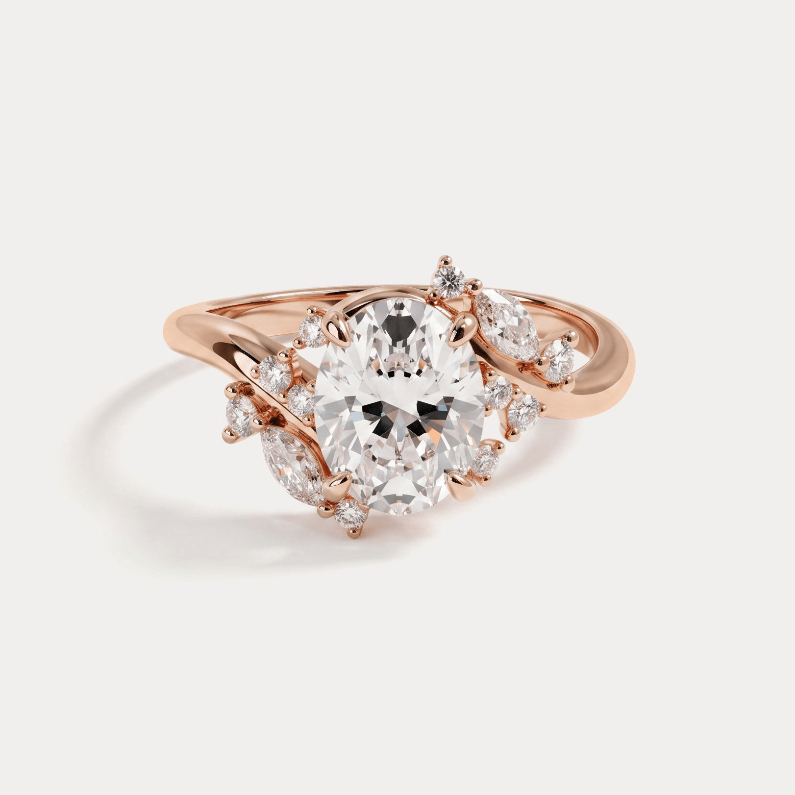 Yvette丨Multi-Stone Nature Inspired Engagement Ring - Rings