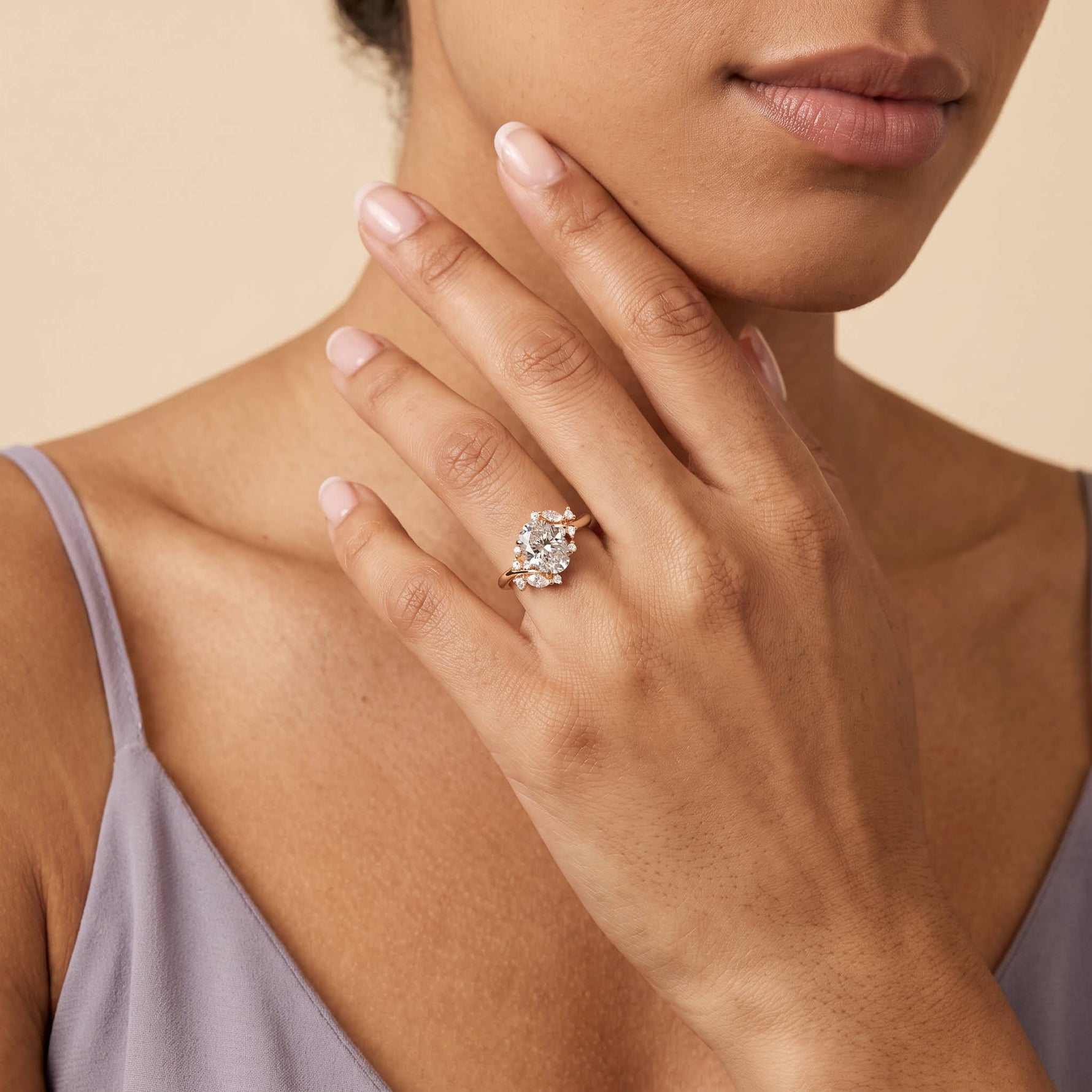 Yvette丨Multi-Stone Nature Inspired Engagement Ring - Rings
