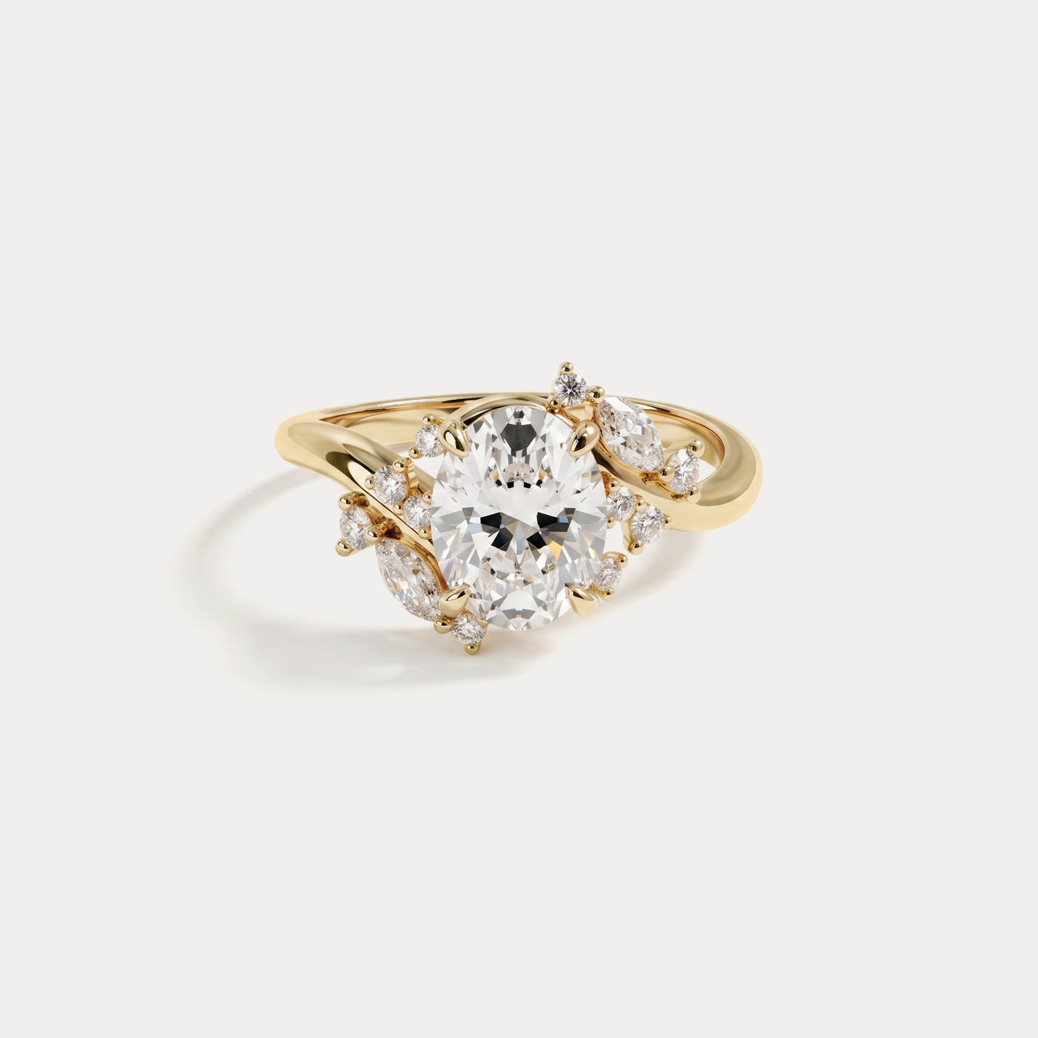Yvette丨Multi-Stone Nature Inspired Engagement Ring - Rings