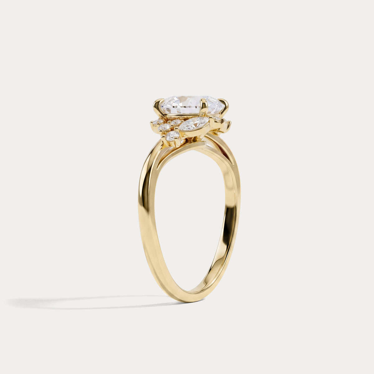 Yvette丨Multi-Stone Nature Inspired Engagement Ring - Rings