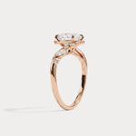 Winona丨Round Cut Lab-Grown Diamond Crossover Engagement Ring - Rings