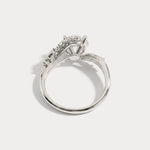 Winona丨Round Cut Lab-Grown Diamond Crossover Engagement Ring - Rings