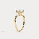Winona丨Round Cut Lab-Grown Diamond Crossover Engagement Ring - Rings