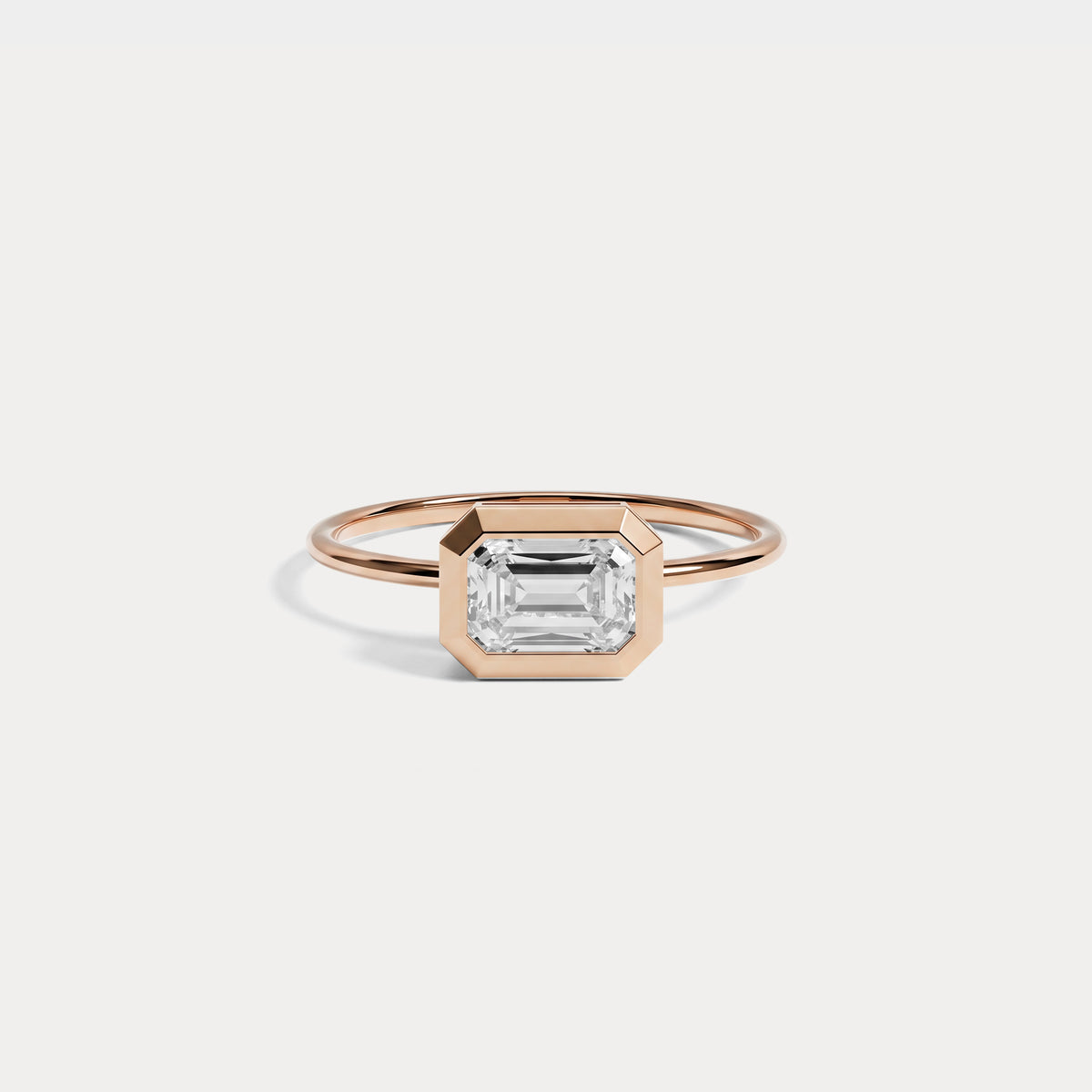 Ivy丨1CT Solitaire Bezel Set Lab Diamond Engagement Ring In 14K Solid Gold/Platinum - Rings