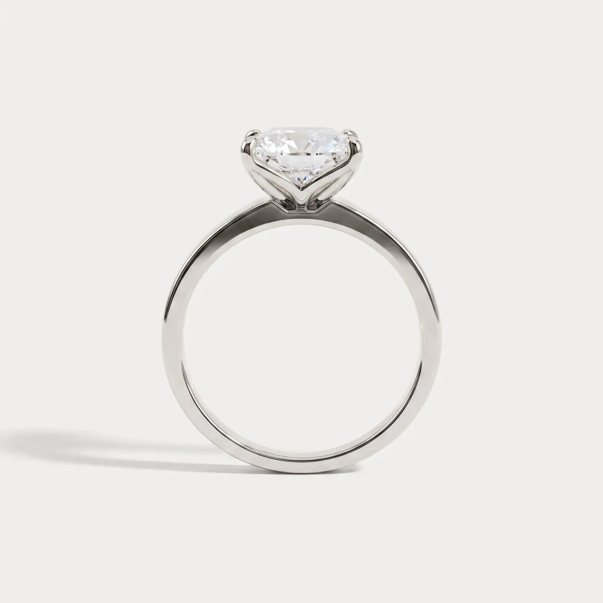 Oriana丨Princess Cut Lab-Grown Diamond Solitaire Cigar Band Engagement Ring - Rings
