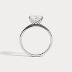 Oriana丨Princess Cut Lab-Grown Diamond Solitaire Cigar Band Engagement Ring - Rings