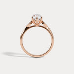 Serilda丨Marquise Cut Lab-Grown Diamond Geometric Accent Engagement Ring - Rings