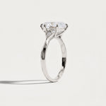 Serilda丨Marquise Cut Lab-Grown Diamond Geometric Accent Engagement Ring - Rings