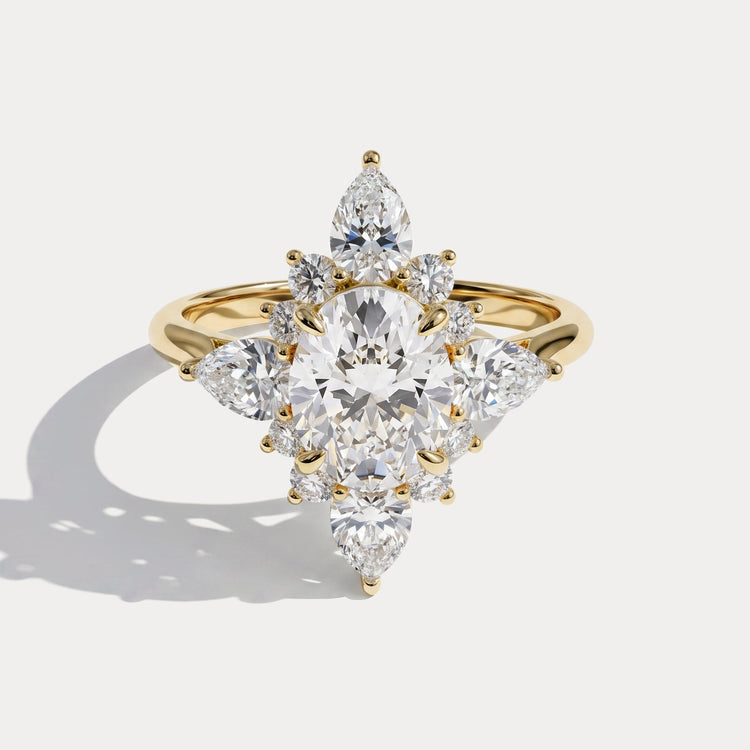 Coralie | Oval Lab Diamond Vintage Engagement Ring