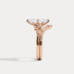Althea丨Marquise Cut Lab-Grown Diamond Ornate Bridal Ring Set - Rings