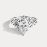 Kathleen丨Marquise Cut Lab-Grown Diamond Nature-Inspired Engagement Ring - Rings