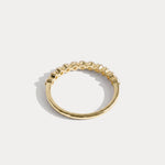 Half Eternity Lab Grown Diamond Ring-Round Cut Stackable Wedding Band - Rings