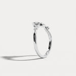 Botanical Leaf Vine Five-Stone Lab Diamond Wedding Band - Rings
