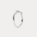 Marquise Scattered Five-Stone Curved Lab Diamond Wedding Band - Rings