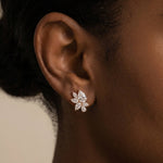 4.86 CTW Botanical Pear Lab-Grown Diamond Stud Earrings - Earrings