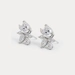 4.86 CTW Botanical Pear Lab-Grown Diamond Stud Earrings - Earrings