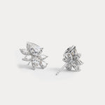 4.86 CTW Botanical Pear Lab-Grown Diamond Stud Earrings - Earrings