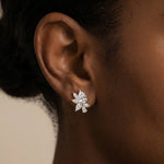 4.86 CTW Botanical Pear Lab-Grown Diamond Stud Earrings - Earrings