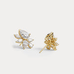4.86 CTW Botanical Pear Lab-Grown Diamond Stud Earrings - Earrings