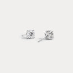 Round Lab-Grown Diamond Solitaire Stud Earrings - Earrings