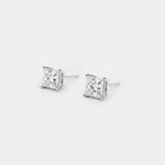 Princess Lab-Grown Diamond Solitaire Stud Earrings - Earrings