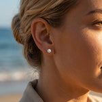 Classic Lab-Grown Diamond Six-Prong Tulip Stud Earrings - Earrings