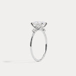 Liora丨1CT Radiant Cut Lab Grown Diamond Three Stones Engagment Ring - Rings