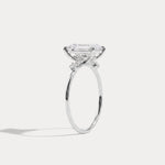 Liora丨2CT Radiant Cut Lab Grown Diamond Three Stones Engagment Ring - Rings