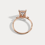 Liora丨3CT Radiant Cut Lab Grown Diamond Three Stones Engagment Ring - Rings