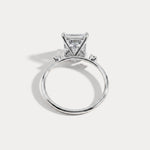 Liora丨3CT Radiant Cut Lab Grown Diamond Three Stones Engagment Ring - Rings