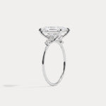 Liora丨3CT Radiant Cut Lab Grown Diamond Three Stones Engagment Ring - Rings