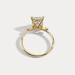 Liora丨3CT Radiant Cut Lab Grown Diamond Three Stones Engagment Ring - Rings