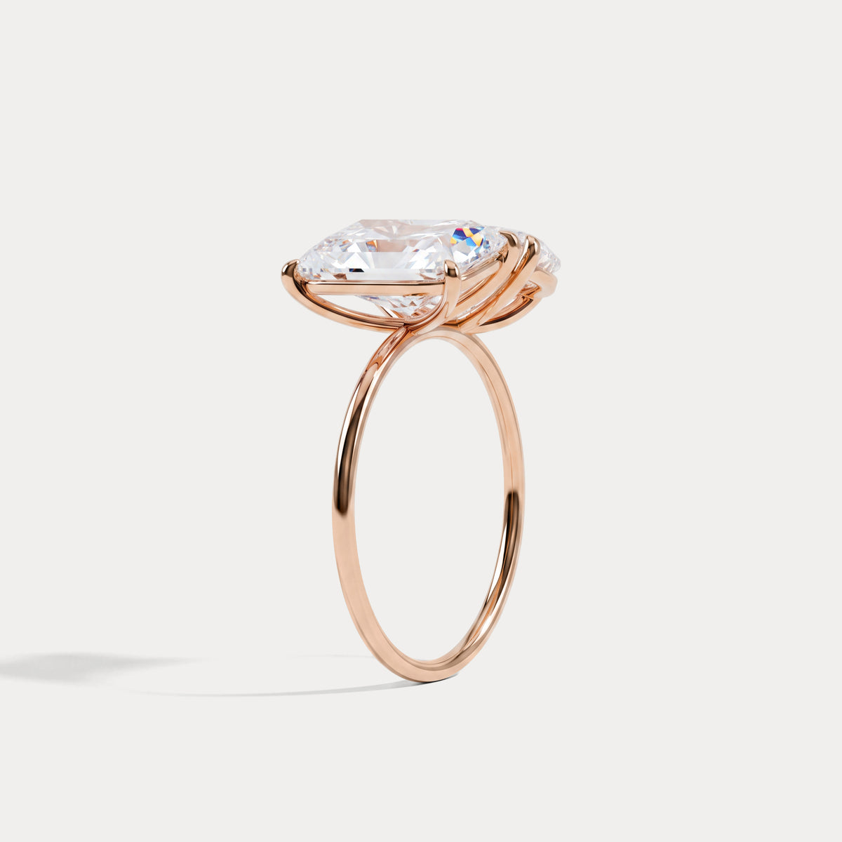 Ivory丨6CTW Lab Grown Diamond Toi Et Moi Engagement Ring In 14K Solid Gold/Platinum - Rings