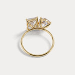 Ivory丨6CTW Lab Grown Diamond Toi Et Moi Engagement Ring In 14K Solid Gold/Platinum - Rings