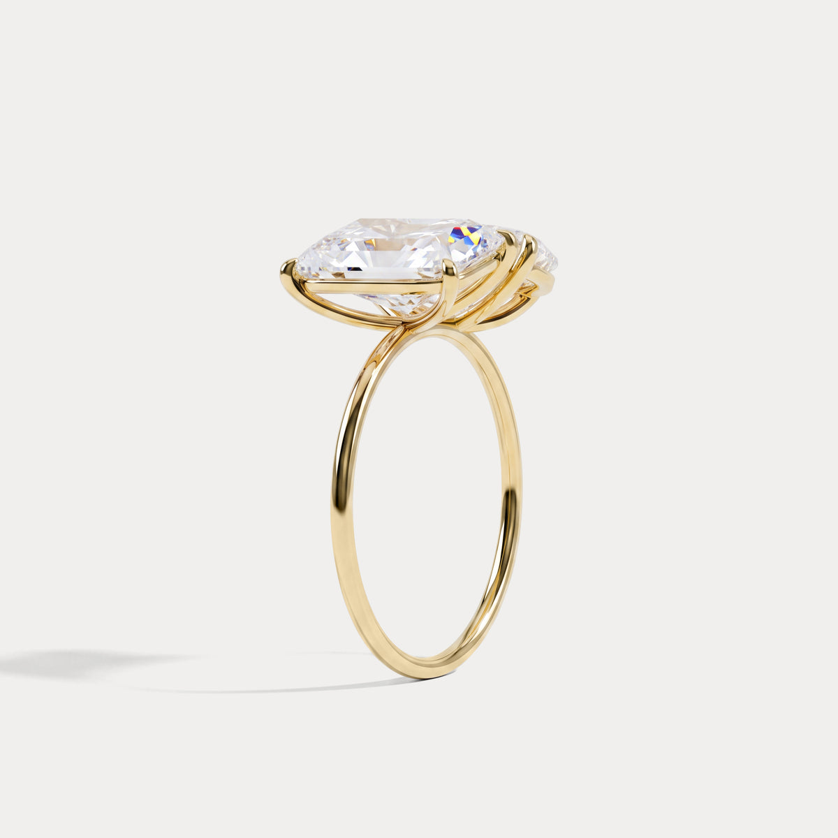 Ivory丨6CTW Lab Grown Diamond Toi Et Moi Engagement Ring In 14K Solid Gold/Platinum - Rings