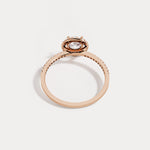 Lab Grown Diamond Halo Promise Ring - Rings